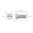 Replacement Case Back Screws Compatible with Omega Constellation 27mm