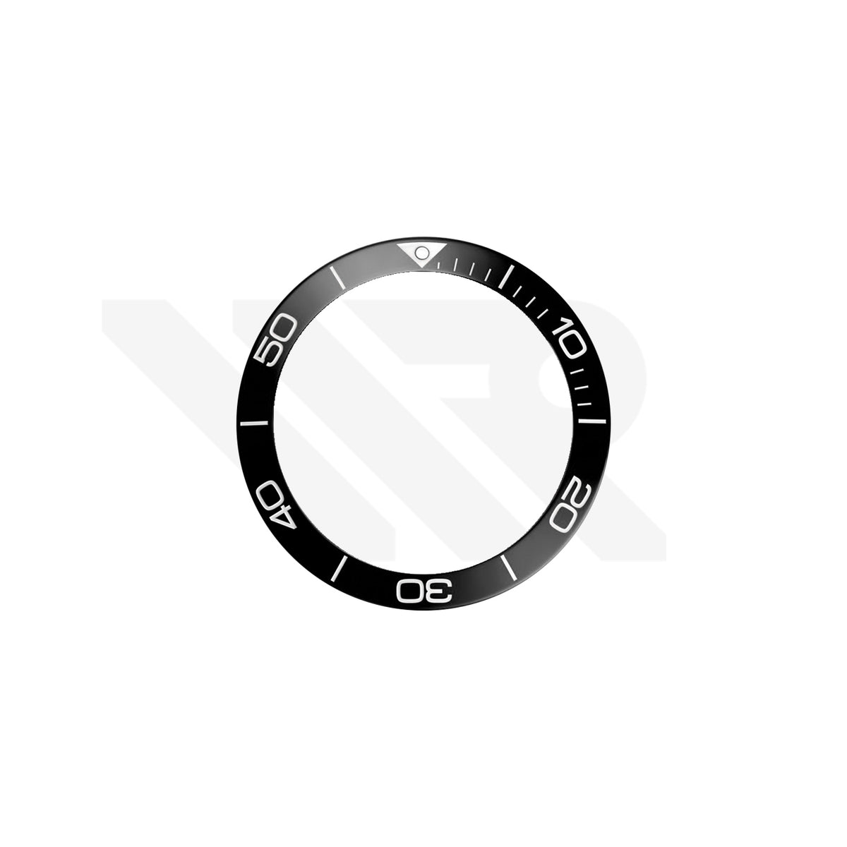 Replacement Ceramic Bezel Insert Compatible with Longines HydroConquest 41mm L3.781 Series : Black