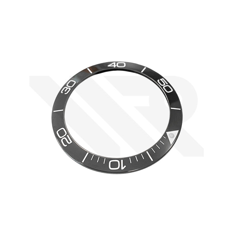 Replacement Ceramic Bezel Insert Compatible with Longines HydroConquest 41mm L3.781 Series : Gray