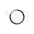 Replacement Ceramic Bezel Insert Compatible with Longines Spirit Zulu Time L3.812 Series : Black with Rose Gold