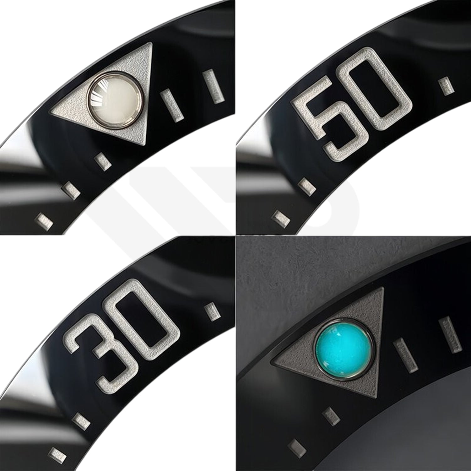 Replacement Ceramic Bezel Insert Compatible with Rolex Sea Dweller Deep Sea 116660