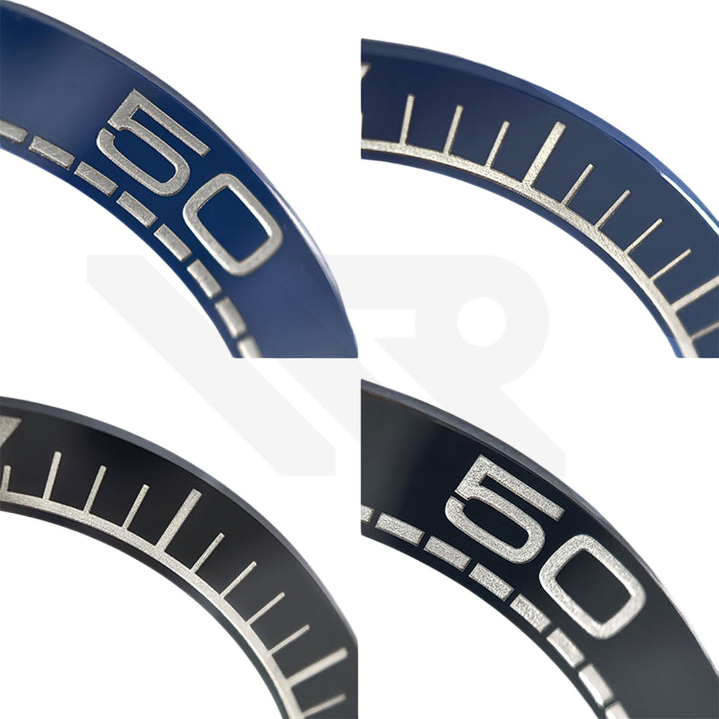 Replacement Ceramic Bezel Ring Compatible with Omega Seamaster Planet Ocean 600m 215.30.44 - Blue