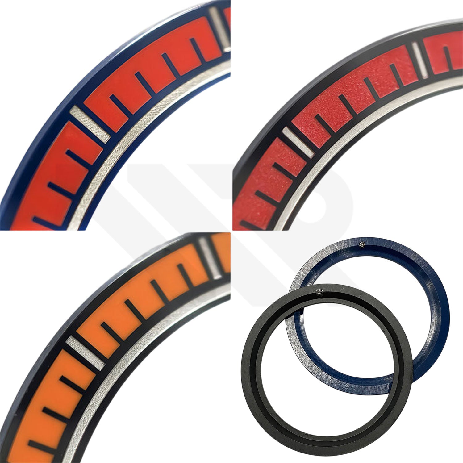 Replacement Ceramic Bezel Ring Compatible with Omega Seamaster Planet Ocean 600m 215.30.44 - Blue