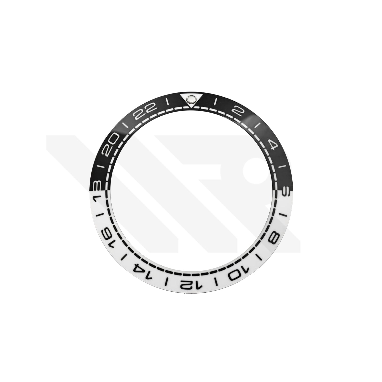 Replacement Ceramic Bezel Ring Compatible with Omega Seamaster Planet Ocean 600m GMT 215.30.44.22