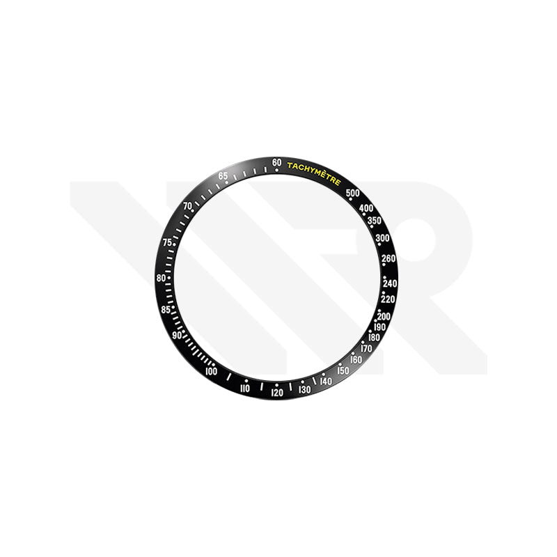Replacement Ceramic Bezel Insert Compatible with Omega Speedmaster Dark Side Of The Moon 44.25mm