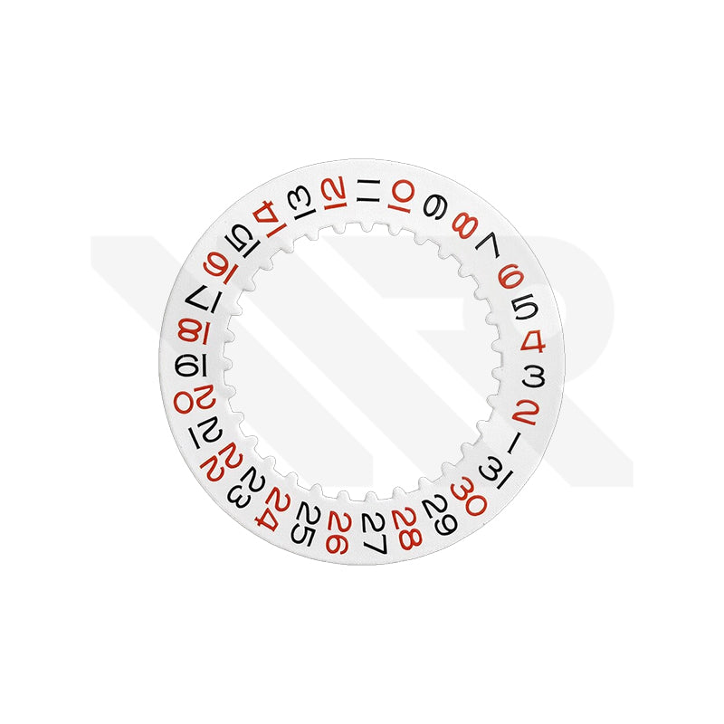 Replacement Date Disc Compatible with Cal. 3235 : Black Red Roulette