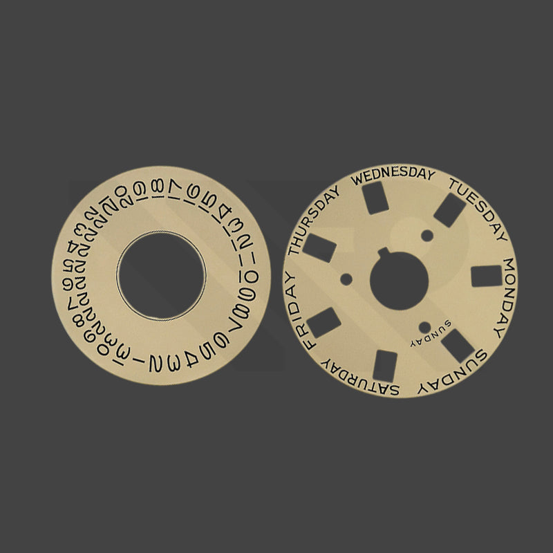 Replacement Day-Date Disc Compatible with Rolex Cal. 3055 - Champagne ...
