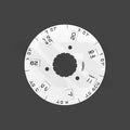Replacement Day-Date Disc Compatible with Rolex Cal. 3155 - Hebrew
