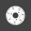 Replacement Day-Date Disc Compatible with Rolex Cal. 3155 - Italian