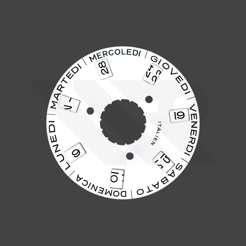 Replacement Day-Date Disc Compatible with Rolex Cal. 3155 - Italian