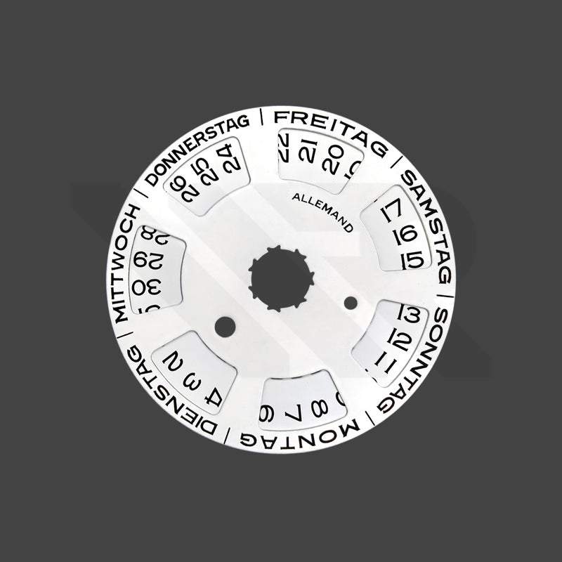 Replacement Day-Date Disc Compatible with Rolex Cal. 3255 - German
