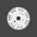 Replacement Day-Date Disc Compatible with Rolex Cal. 3255 - German