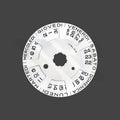 Replacement Day-Date Disc Compatible with Rolex Cal. 3255 - Italian