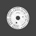 Replacement Day-Date Disc Compatible with Rolex Cal. 3255 - Spanish