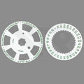 Replacement Day-Date Disc Compatible with Swiss Cal. 3255 - White - Green Font