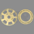 Replacement Day-Date Disc Compatible with Swiss Cal. 3255 : Yellow