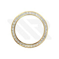 Replacement Moissanite Stone Bezel Compatible with Rolex Daytona 116500 , 116520 : Gold