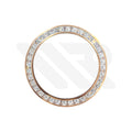 Replacement Moissanite Stone Bezel Compatible with Rolex Daytona 116500 , 116520 : Rose Gold