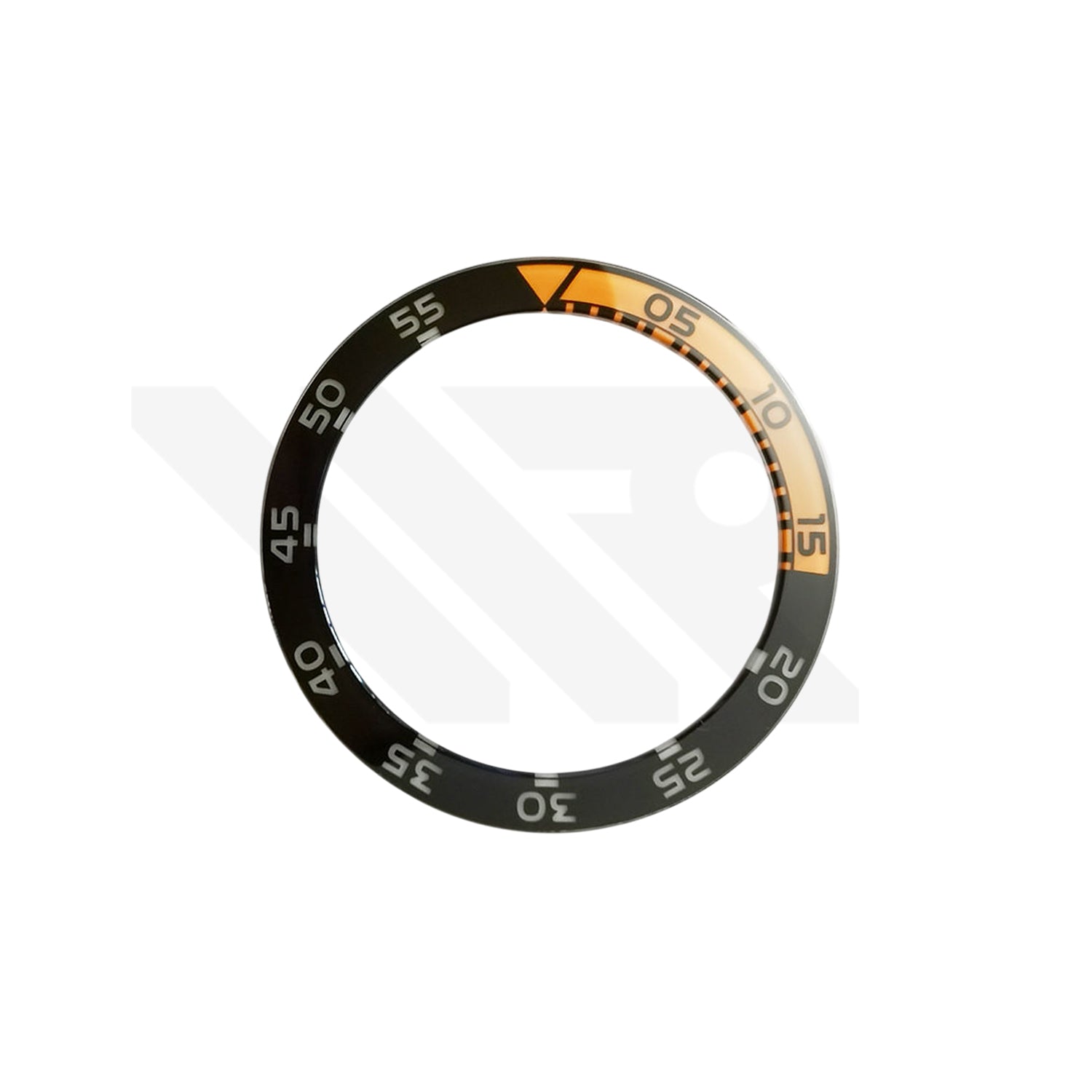 Replacement Sapphire Bezel Insert Compatible with IWC Aquatimer Chronograph IW3767 , IW3568 : Black & Orange