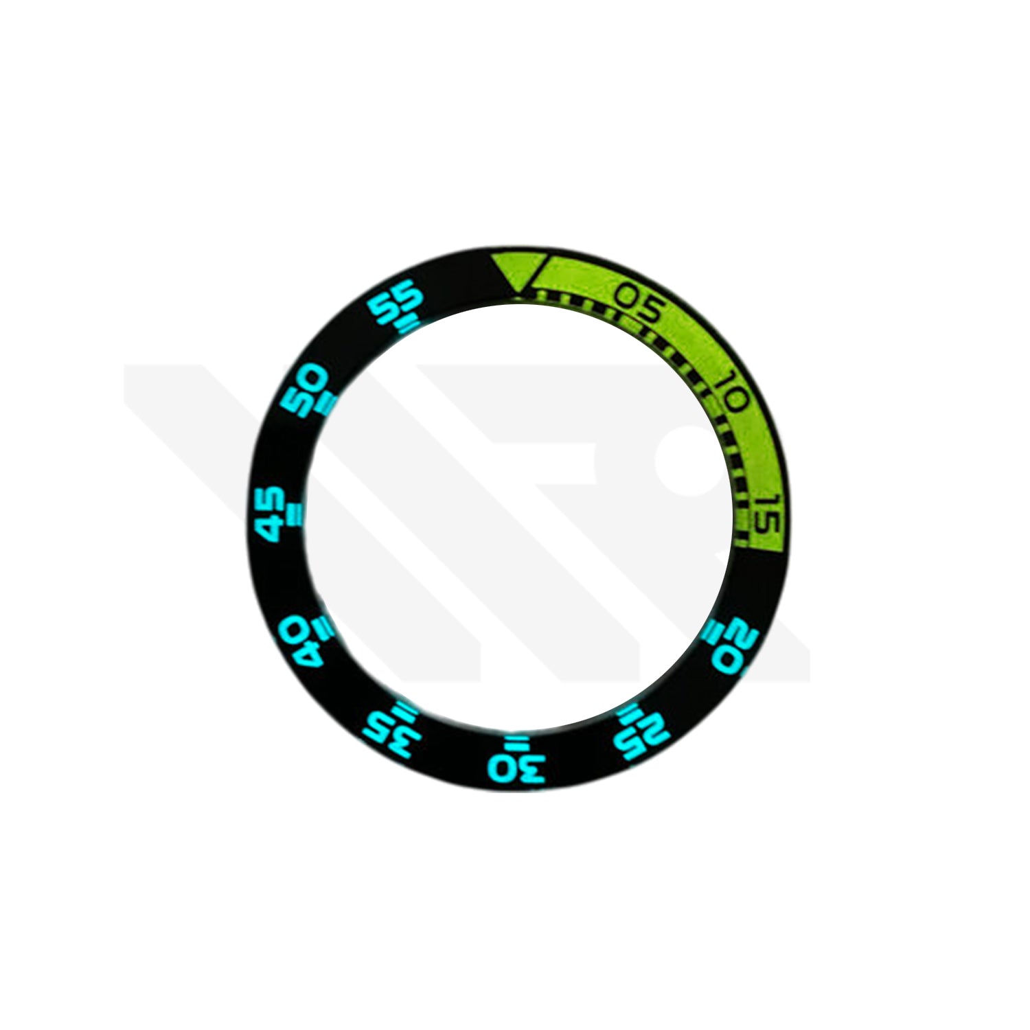 Replacement Sapphire Bezel Insert Compatible with IWC Aquatimer Chronograph IW3767 , IW3568 : Black & Yellow