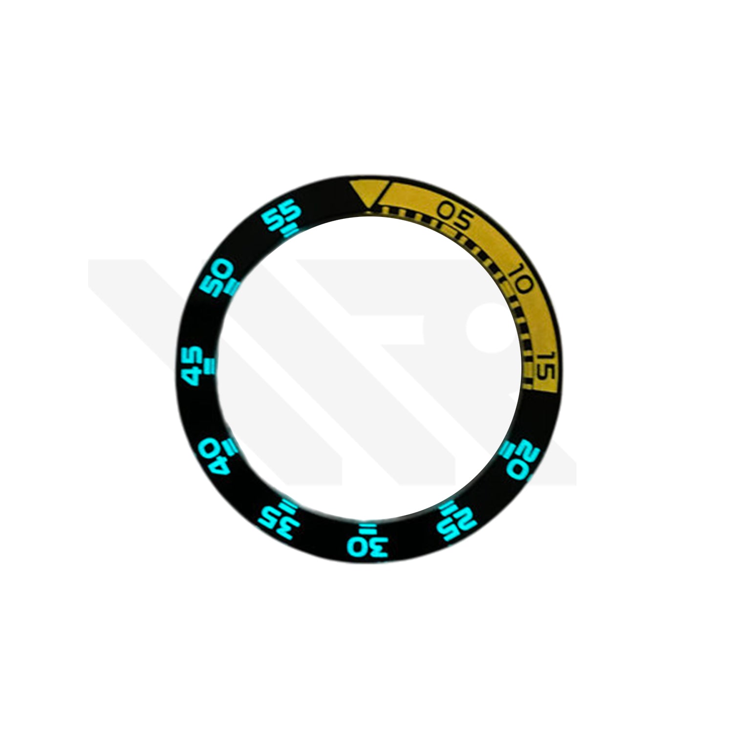 Replacement Sapphire Bezel Insert Compatible with IWC Aquatimer Chronograph IW3767 , IW3568 : Black & Orange