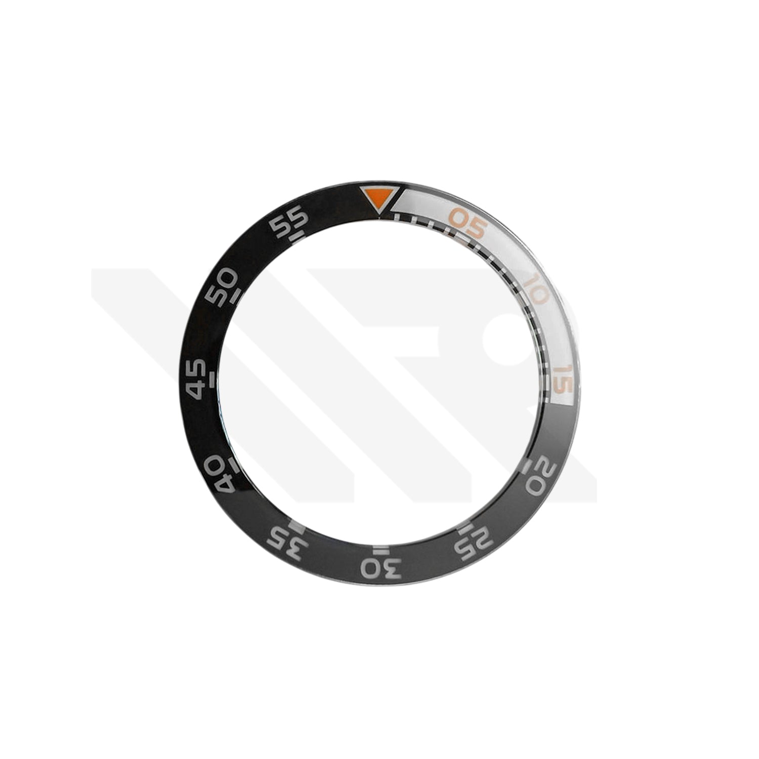 Replacement Sapphire Bezel Insert Compatible with IWC Aquatimer Chronograph IW3767 , IW3568 : Black White & Orange