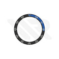 Replacement Sapphire Bezel Insert Compatible with IWC Aquatimer Chronograph IW376704 : Black/Navy