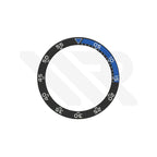 Replacement Sapphire Bezel Insert Compatible with IWC Aquatimer Chronograph IW376704 : Black/Navy