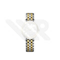 Replacement Stainless Steel Bracelet Compatible with Longines Flagship Classic L4.274 Series (Two-Tone Gold)