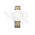 Replacement Stainless Steel Bracelet Compatible with Longines Flagship Classic L4.974 Series (Two-Tone Gold)