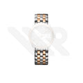 Replacement Stainless Steel Bracelet Compatible with Longines Flagship Classic L4.974 Series (Two-Tone Rose Gold)