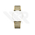 Replacement Stainless Steel Bracelet Compatible with Longines La Grande Classique L4.755 Series (Two-Tone Gold)