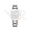 Replacement Stainless Steel Bracelet Compatible with Longines Saint-Imier Chronograph L2.753.5 (Two-Tone Rose Gold)