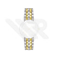 Replacement Stainless Steel Bracelet Compatible with Tissot T-Classic Ballade T031210A (Two-Tone Gold)