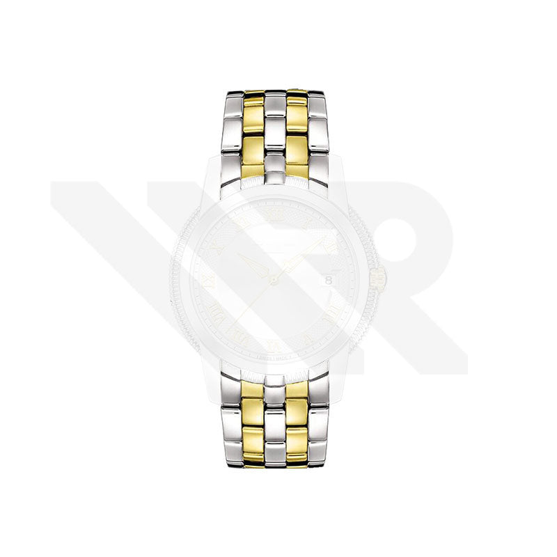 Replacement Stainless Steel Bracelet Compatible with Tissot T-Classic Ballade T031410A (Two-Tone Gold)