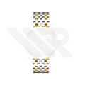 Replacement Stainless Steel Bracelet Compatible with Tissot T-One T038207A (Two-Tone Gold)