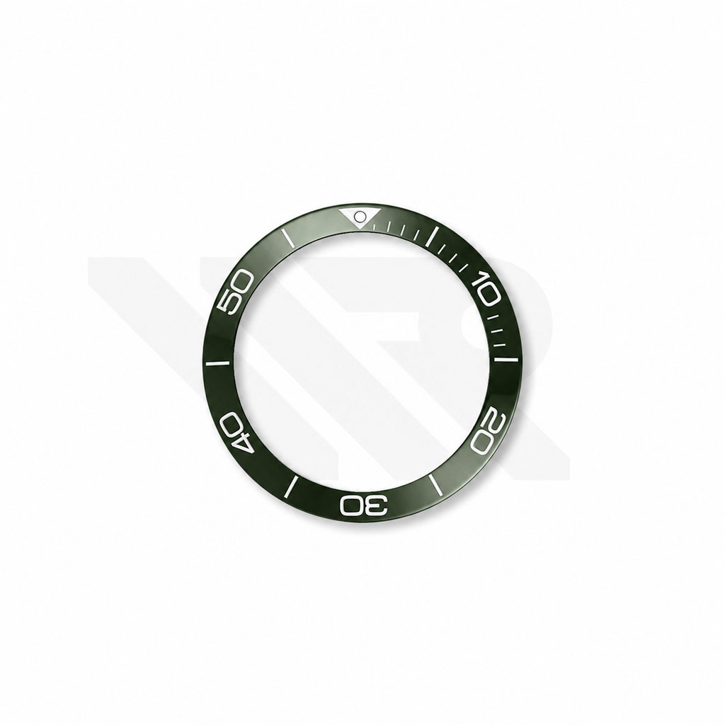 Replacement Ceramic Bezel Insert Compatible with Longines HydroConquest 41mm L3.781 Series : Green
