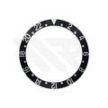 Replacement Aluminum Bezel Insert Compatible with Rolex GMT Master : Black