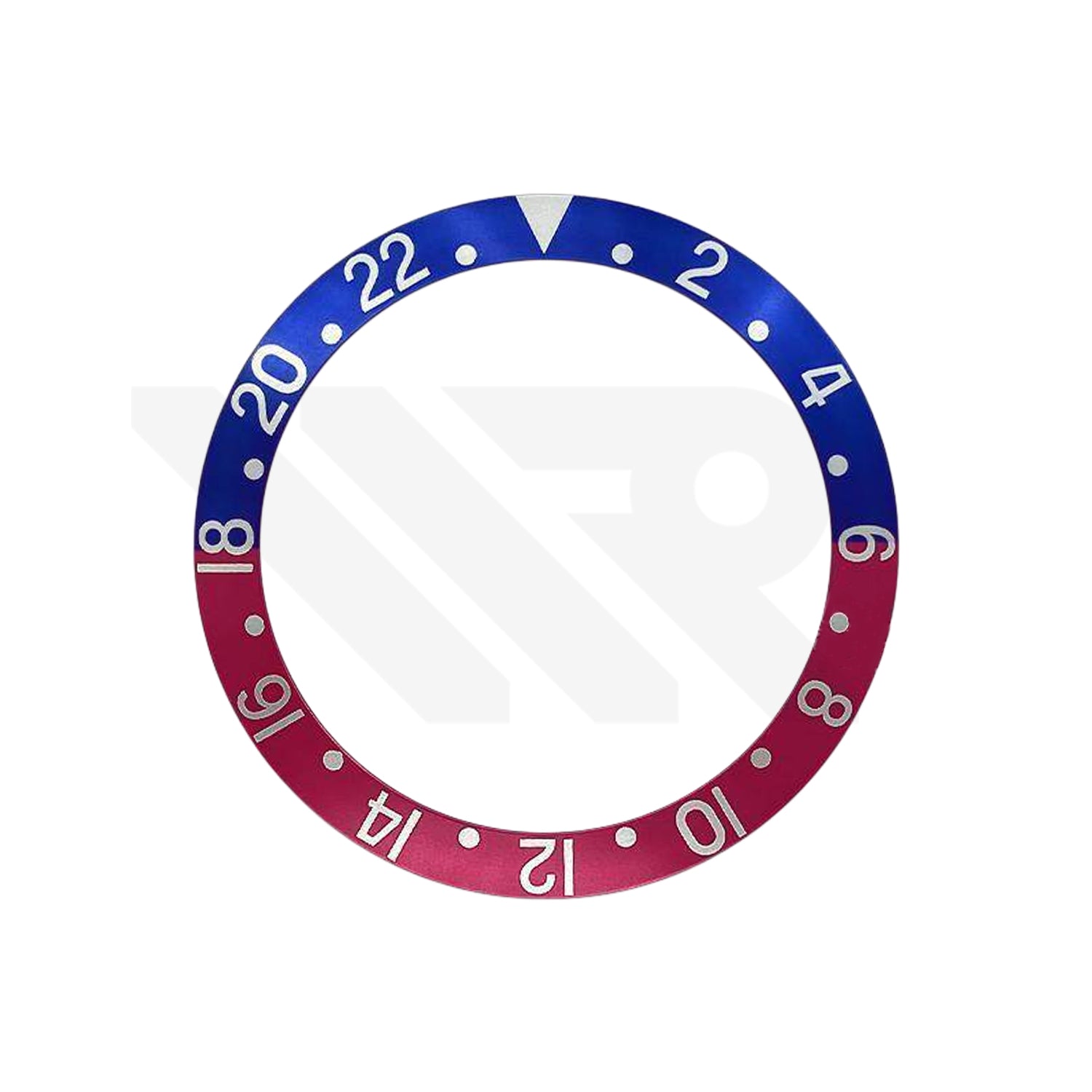 Replacement Aluminum Bezel Insert Compatible with Rolex GMT Master : Pepsi