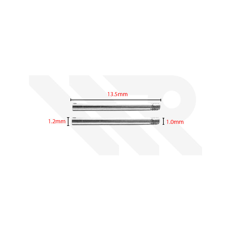 Stainless Steel Bracelet Screw Pin Compatible with Rolex Watches : M1.0 13.5mm x 1.2mm