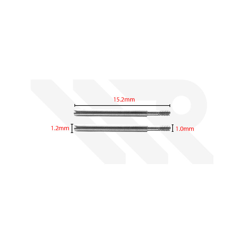 Stainless Steel Bracelet Screw Pin Compatible with Rolex Watches : M1.0 15.2mm x 1.2mm