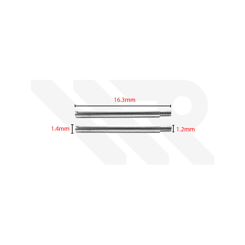 Stainless Steel Bracelet Screw Pin Compatible with Rolex Watches : M1.2 16.3mm x 1.4mm