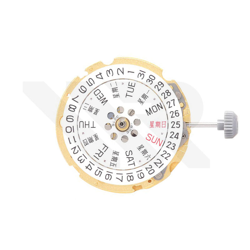 Miyota 8205 Watch Movement (Gold)