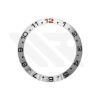 Explorer 2 Style Aluminium Sloped  Bezel Insert for SKX/SRPD - Silver / Red 12