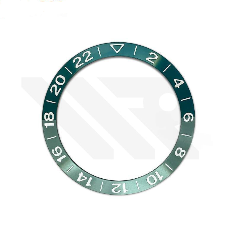 GMT Aluminium Sloped Bezel Insert for SKX/SRPD Seiko Mod - Forest