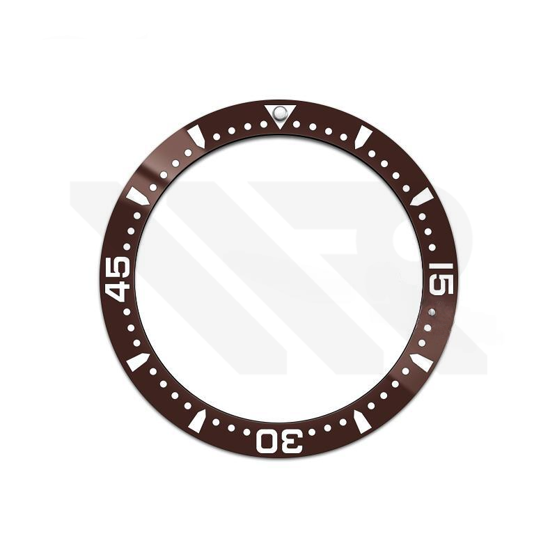 Hydro Style Ceramic Sloped Bezel Insert for SKX/SRPD - Coffee/White