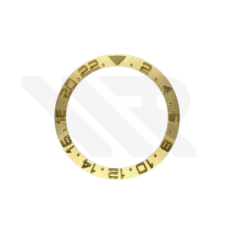 YM Style GMT-24 Ceramic Sloped Bezel Insert for SKX/SRPD: Gold
