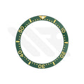 Ceramic Flat Bezel Inserts for SKX013 / SKX015 - Green/Gold