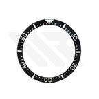 Ceramic Sloped Diver Bezel Insert for SKX / SRPD Seiko Mod: Black