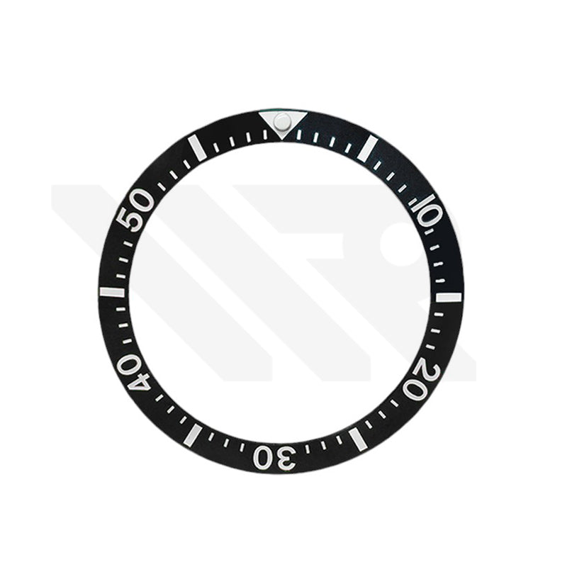 Ceramic Sloped Diver Bezel Insert for SKX / SRPD Seiko Mod: Black